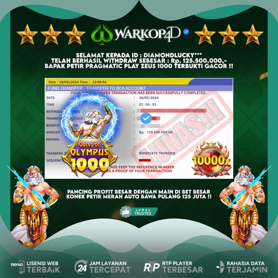 BUKTI JACKPOT DI GATES OF OLYMPUS 1000 WARKOP4D !!